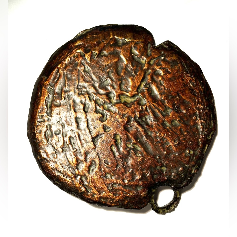 Resin Copper Imitation Vintage LilyPad Tray/ Coaster - Picture 2 of 2